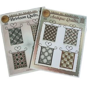 Lot of 2 Cross Stitch Leaflets Melinda Cross My Heart Quilts CSB-292 & CSB-293